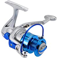 Lixada Carrete de Pesca Spinning 8BB Rodamientos de Bolas Intercambiable Mano Izquierda-Derecha Manija Plegable ST4000 5…